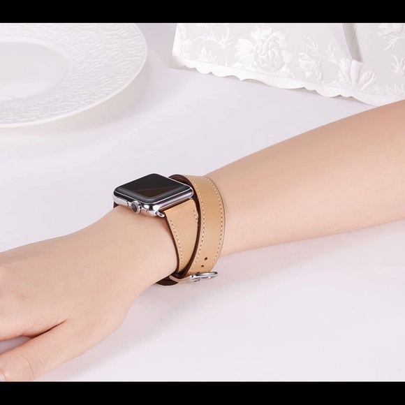 Camel/NUDE color wraparound Apple Watch band 38MM - Picture 5 of 5